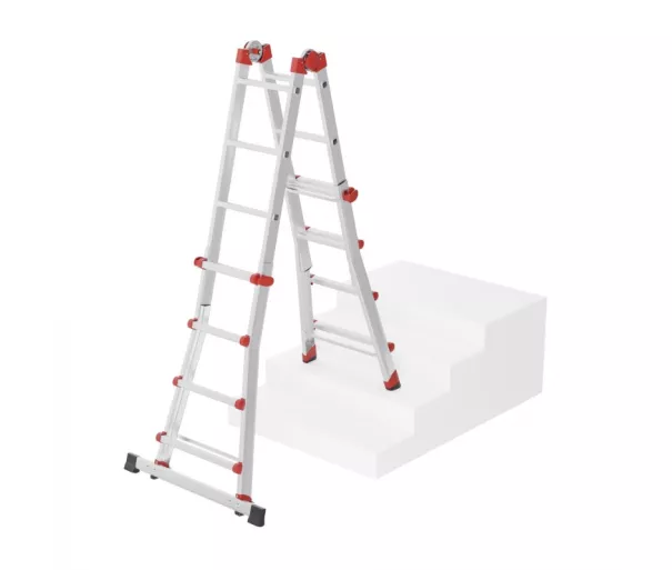 Multifunktsionaalne redel M80, alumiinium, 4x4 astet