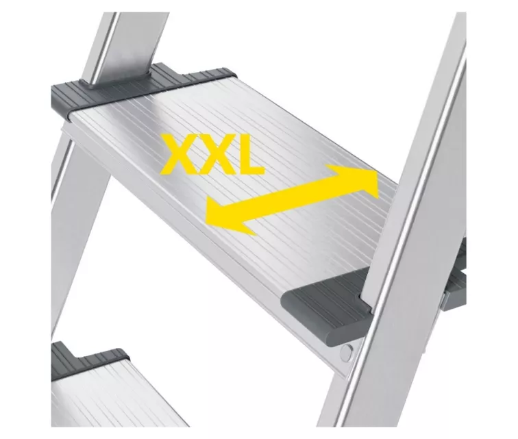 Buitinės kopėčios L84 ComfortLine / aliuminio / 3 pakopų