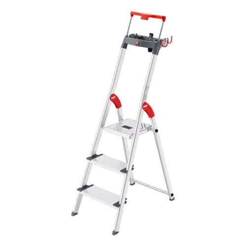 Buitinės kopėčios L84 ComfortLine / aliuminio / 3 pakopų