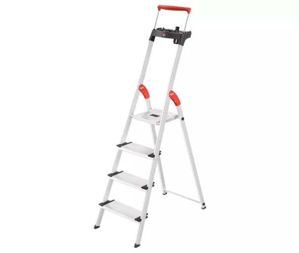 Household ladder L85 ComfortLine / aluminum / 4 steps
