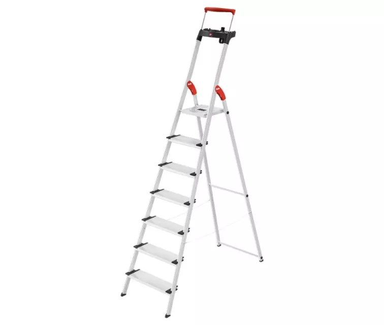 Household ladder L85 ComfortLine / aluminum / 7 steps