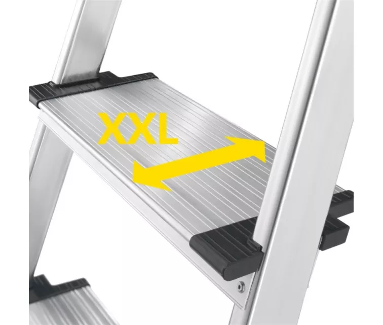 Household ladder L85 ComfortLine / aluminum / 7 steps