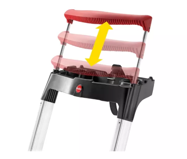 Household ladder L95 TopLine / aluminum / 3 steps
