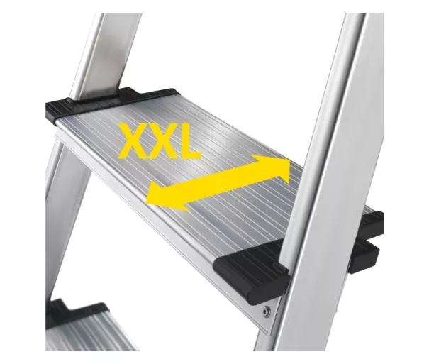 Household ladder L95 TopLine / aluminum / 3 steps