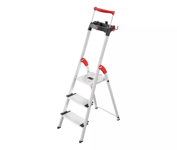 Household ladder L95 TopLine / aluminum / 3 steps
