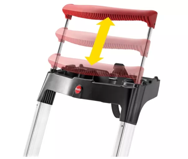Household ladder L95 TopLine / aluminum / 4 steps