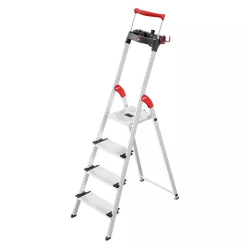 Kāpnes mājsaimniecības L95 TopLine / alumīnija / 4 pakāpieni