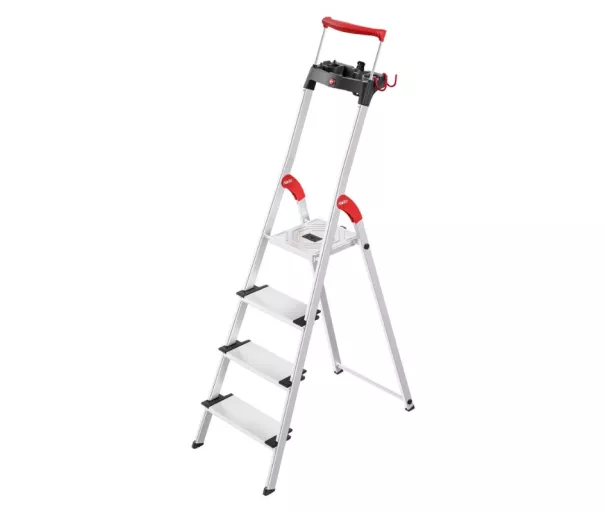 Household ladder L95 TopLine / aluminum / 4 steps