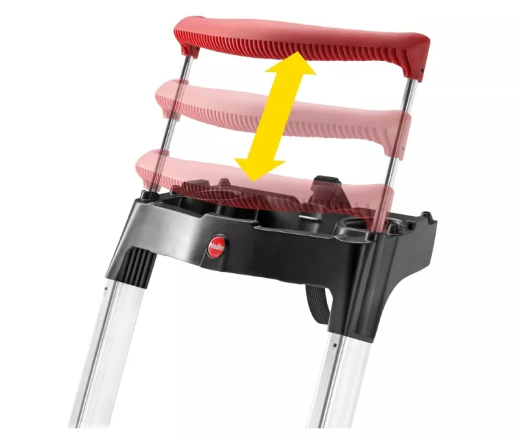 Kāpnes mājsaimniecības L95 TopLine / alumīnija / 5 pakāpieni