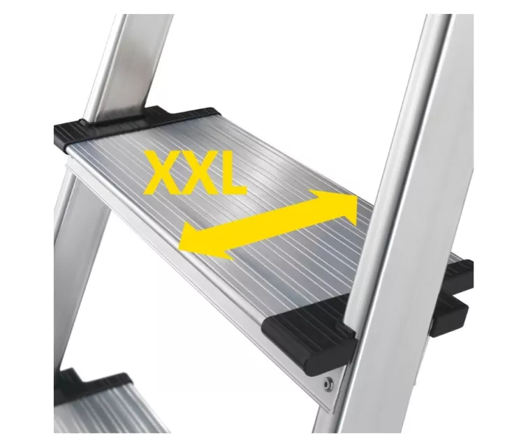 Kāpnes mājsaimniecības L95 TopLine / alumīnija / 6 pakāpieni