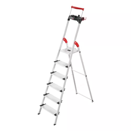 Kāpnes mājsaimniecības L95 TopLine / alumīnija / 6 pakāpieni