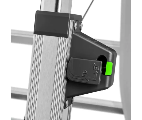 Телескопическая лестница Master DTL100 / алюминиевая / ступени 2x4 - 2x6