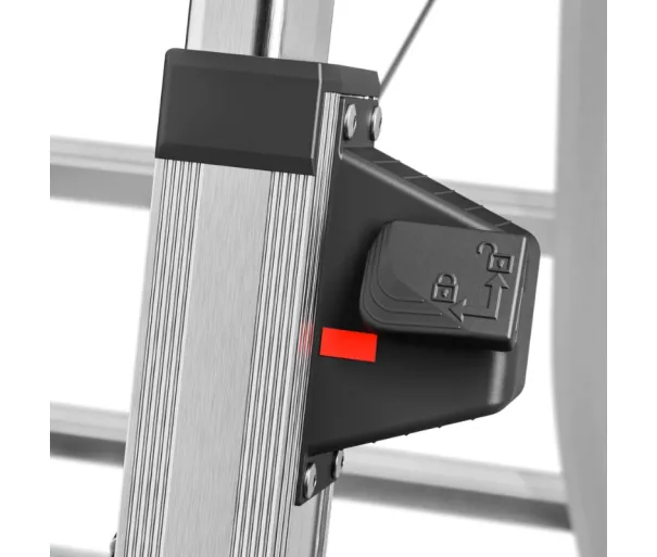 Телескопическая лестница Master DTL100 / алюминиевая / ступени 2x4 - 2x6