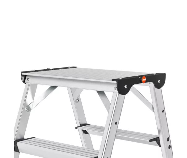 Телескопическая лестница Master DTL100 / алюминиевая / ступени 2x4 - 2x6