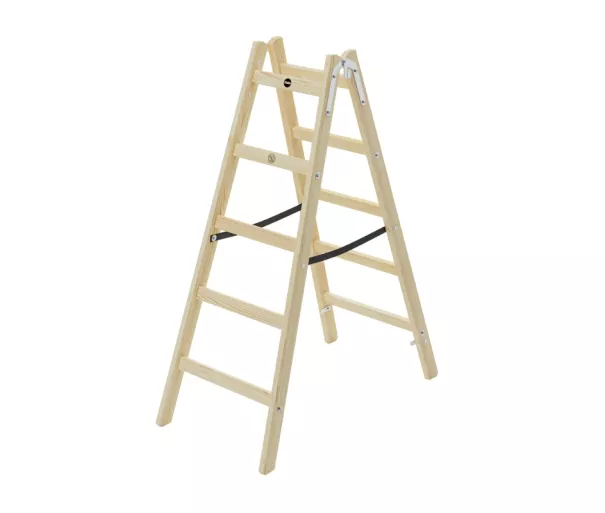 Двусторонняя лестница H40 StandardLine / деревянная / 2x5 ступеней