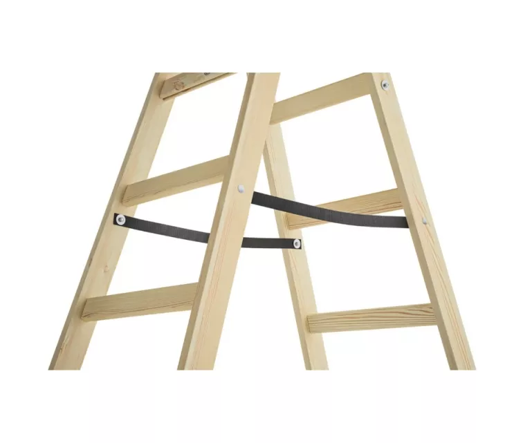 Kahepoolne redel H40 StandardLine / puidust / 2x6 astet