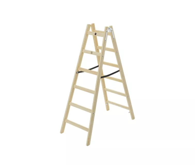 Kahepoolne redel H40 StandardLine / puidust / 2x6 astet