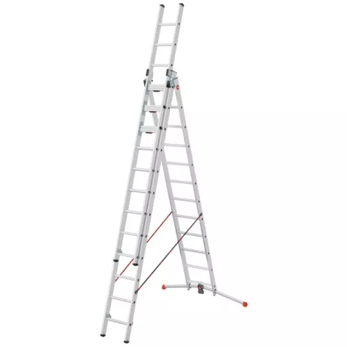 Комбинированная лестница S120 Pro / алюминий / 3x12 ступеней