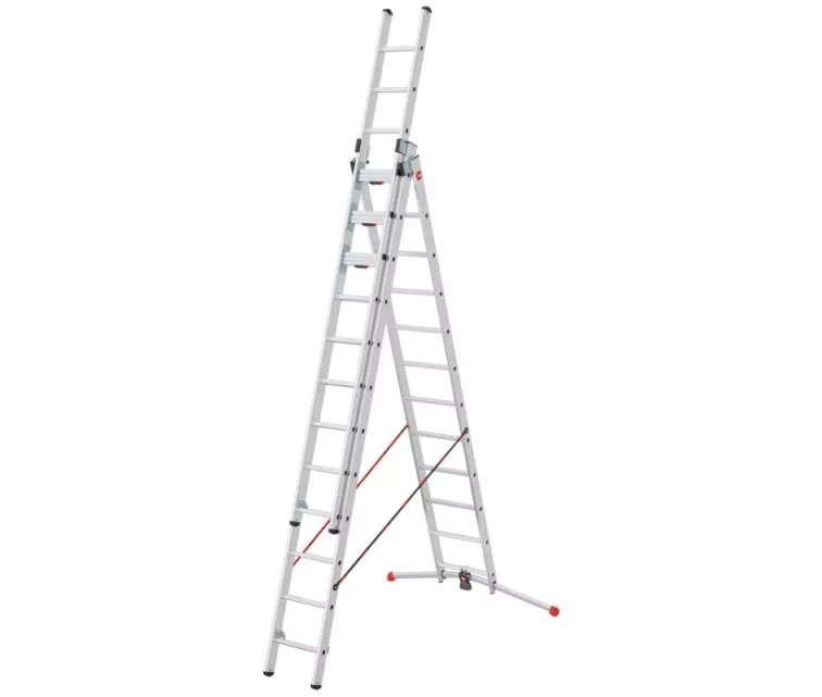 Комбинированная лестница S120 Pro / алюминий / 3x12 ступеней
