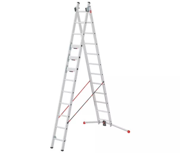Kāpnes kombinējamās S110 Pro / alumīnija / 2x12 pakāpieni