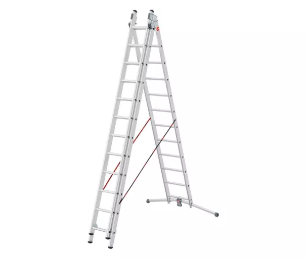 Ladder combination S98 ProfiLOT / aluminum / 3x12 steps