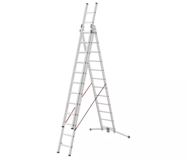 Ladder combination S98 ProfiLOT / aluminum / 3x12 steps