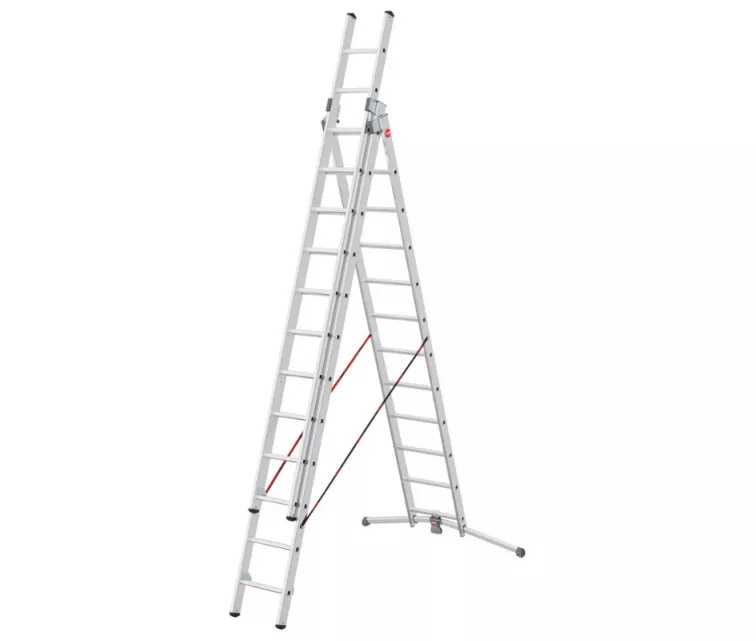 Комбинированная лестница S98 ProfiLOT / алюминиевая / 3 ступени по 12 дюймов