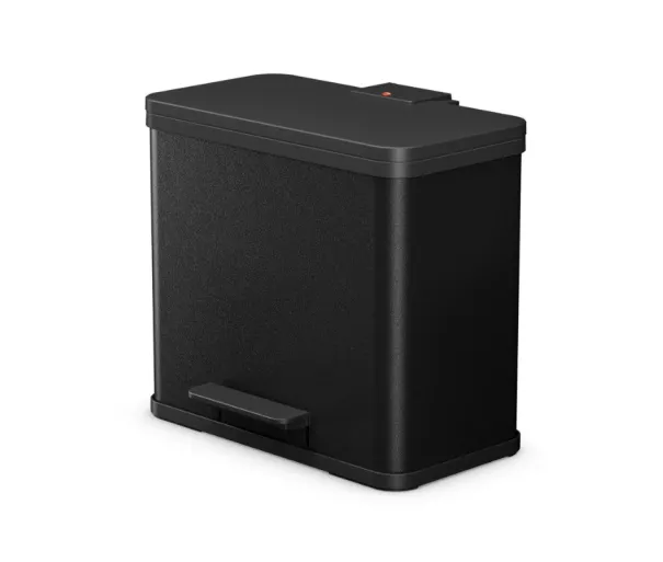 Waste sorting bin with pedal Eco duo L / 2x14L / black