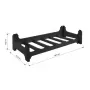 Vīna plaukts Rico 6 pudelēm 60x28x14 cm melns