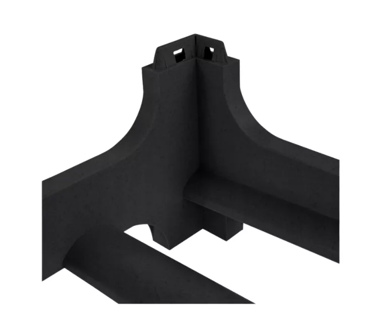 Vīna plaukts Rico 6 pudelēm 60x28x14 cm melns