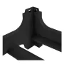 Vīna plaukts Rico 6 pudelēm 60x28x14 cm melns