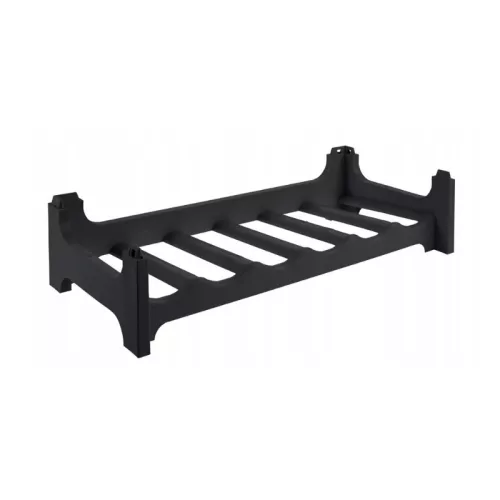 Vīna plaukts Rico 6 pudelēm 60x28x14 cm melns 