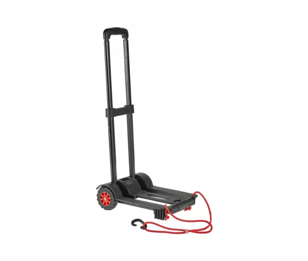 Viegli salokami transportēšanas ratiņi ar kravnesību līdz 50kg Mick 34x24,5x93,5cm melni
