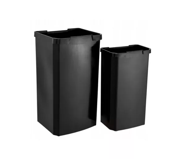 Pedal bin for waste sorting 7+15L Gunnar 39.5x29x43.5cm light silver