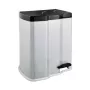 Pedalinė šiukšlių rūšiavimo dėžė 7+15 l Gunnar 39,5x29x43,5 cm, šviesiai sidabrinė