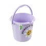 Dekoratyvinis kibiras 10L Ilvie „Laimingoji gėlė“ Ø30x28cm violetinė