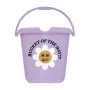 Dekoratyvinis kibiras 10L Ilvie „Laimingoji gėlė“ Ø30x28cm violetinė