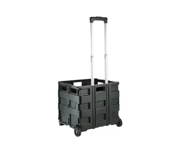 Iepirkumu ratiņi salokāmi ar kravnesību līdz 35kg Olli 65L 42x40,5x38cm melni