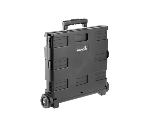 Iepirkumu ratiņi salokāmi ar kravnesību līdz 35kg Olli 65L 42x40,5x38cm melni