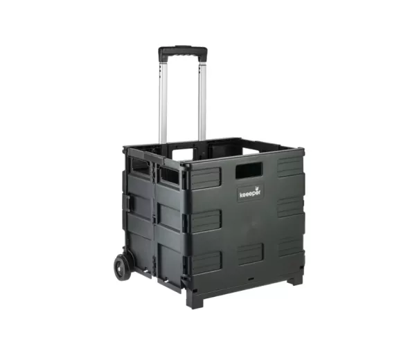 Iepirkumu ratiņi salokāmi ar kravnesību līdz 35kg Olli 65L 42x40,5x38cm melni