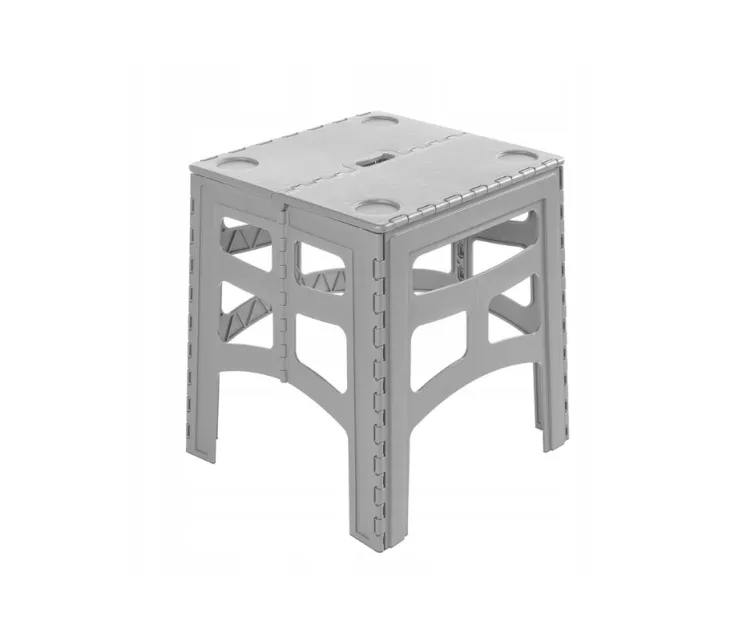 Salokāms āra galds M ar kravnesību līdz 80kg Timo 46,5x44,5x55cm pelēks