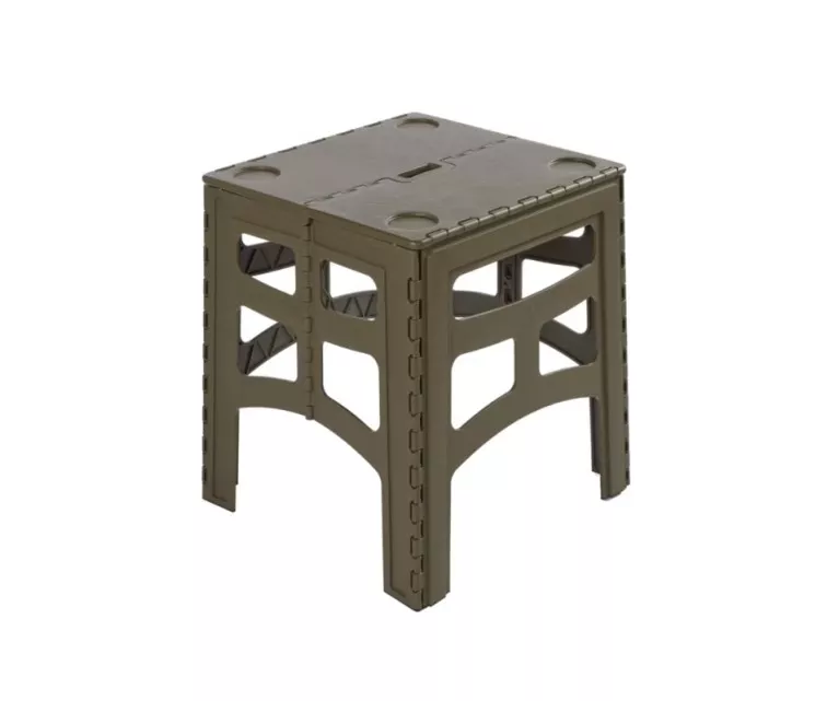 Salokāms āra galds M ar kravnesību līdz 80kg Timo 46,5x44,5x55cm olīvu krāsā