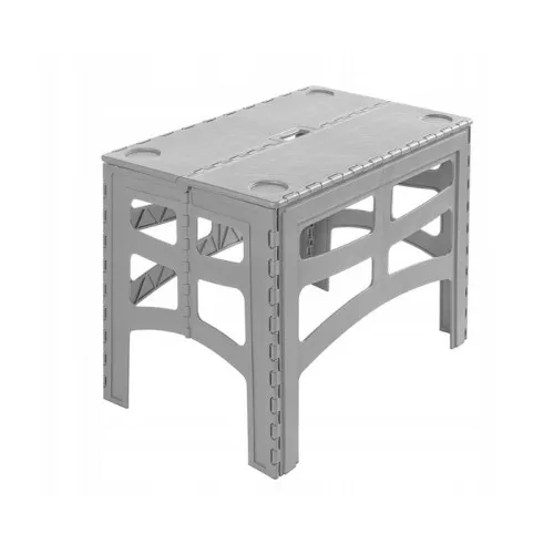 Salokāms āra galds L ar kravnesību līdz 80kg Timo 70x45x55cm pelēks 