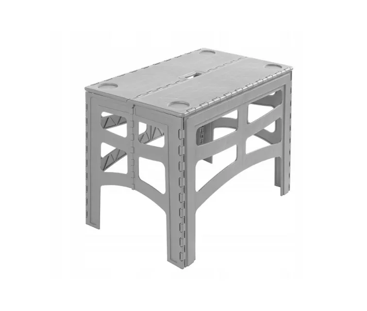 Kokkupandav õuelaud L kandevõimega kuni 80kg Timo 70x45x55cm hall