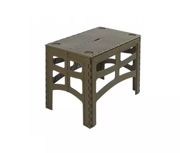 Sulankstomas lauko stalas L, kurio keliamoji galia iki 80 kg, Timo 70x45x55cm, alyvuogių spalvos
