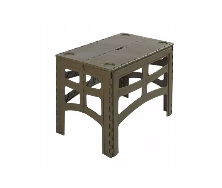 Складной уличный стол L грузоподъемностью до 80 кг Timo 70x45x55 см оливковый