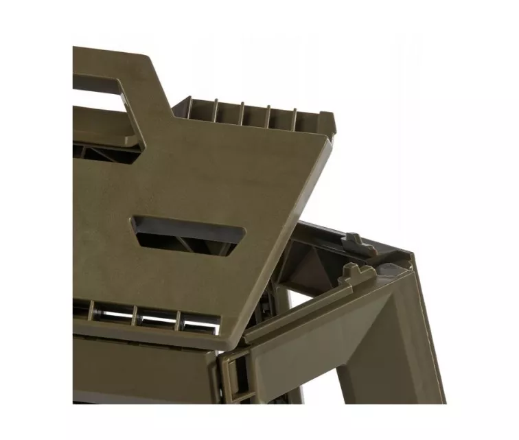 Salokāms āra krēsls ar kravnesību līdz 120kg Tom 29x20x39cm olīvu krāsā