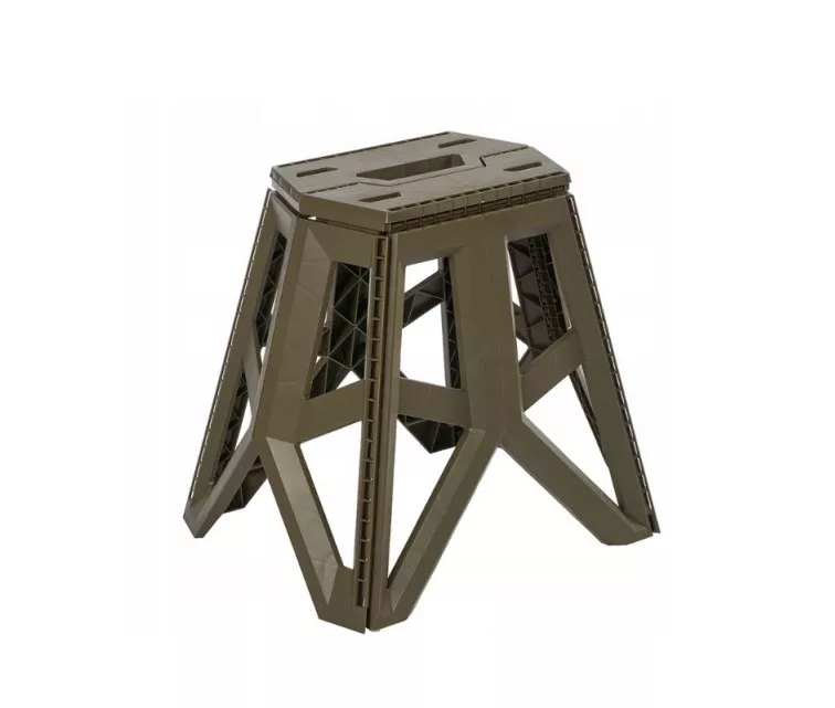 Salokāms āra krēsls ar kravnesību līdz 120kg Tom 29x20x39cm olīvu krāsā