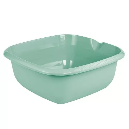 Square bowl 13L Björk 38x38x15cm green