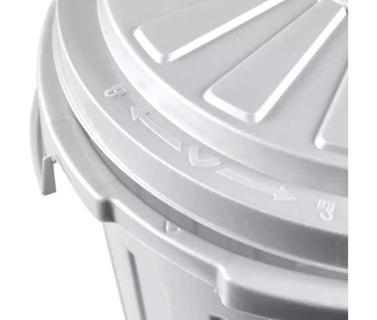 Контейнер для мусора Mats 23л Maxi Ø36x42см серебристого цвета